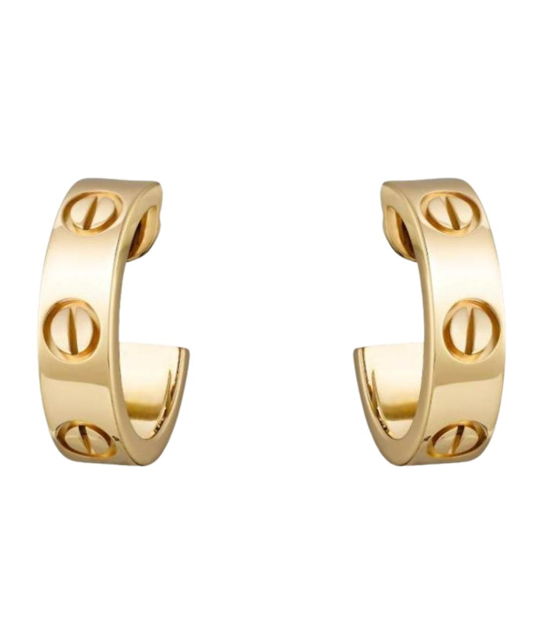 CARTIER Золотые серьги из желтого золота, фото 1