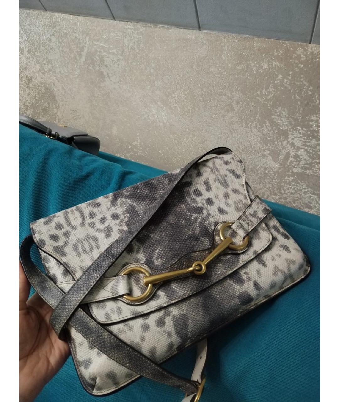GUCCI Бежевая кожаная сумка через плечо, фото 3