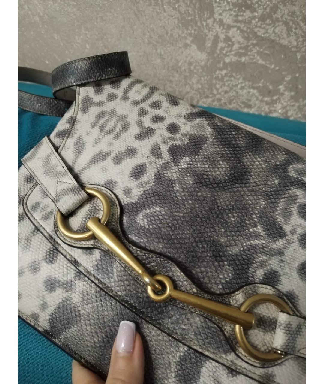 GUCCI Бежевая кожаная сумка через плечо, фото 5