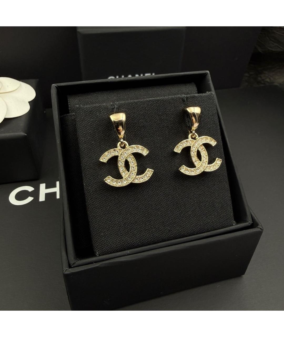 CHANEL Золотые серьги из розового золота, фото 2