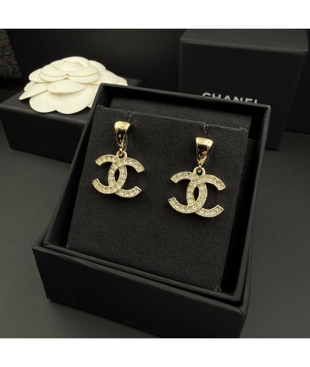 CHANEL Золотые серьги из розового золота, фото 3