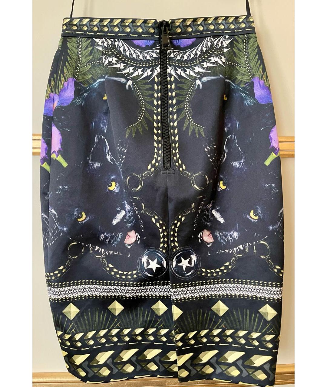 GIVENCHY Черная хлопковая юбка миди, фото 2