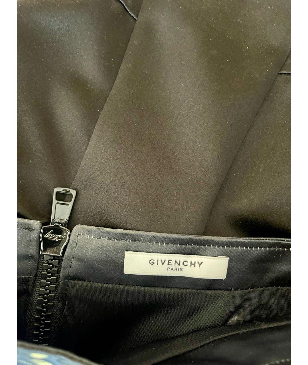 GIVENCHY Черная хлопковая юбка миди, фото 3