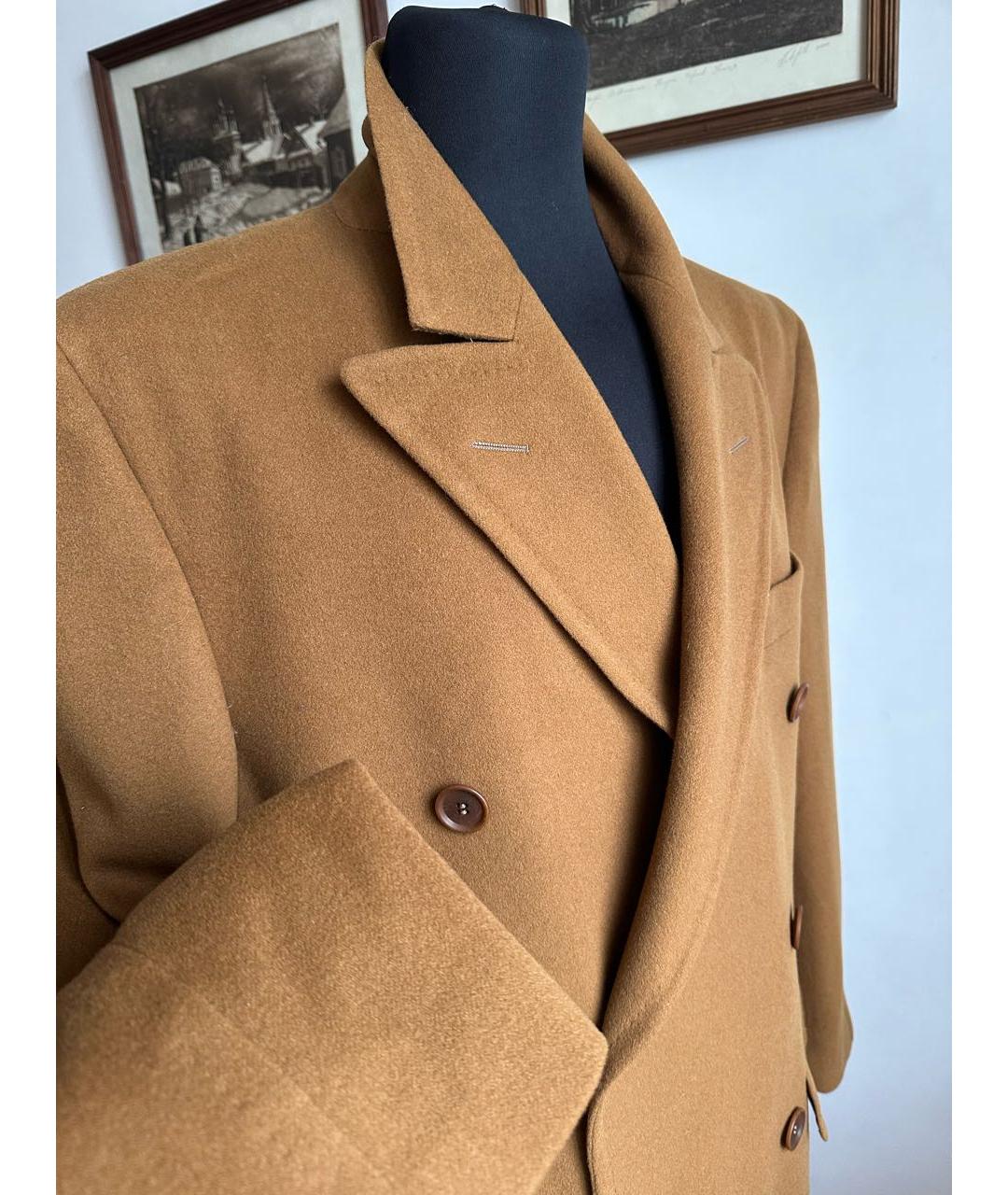 ZEGNA Коричневое кашемировое пальто, фото 4