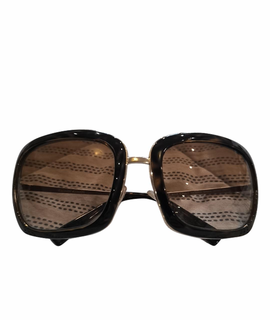 GIORGIO ARMANI Коричневые металлические солнцезащитные очки, фото 1
