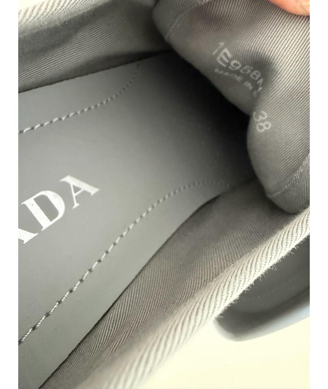 PRADA Серые кеды, фото 6