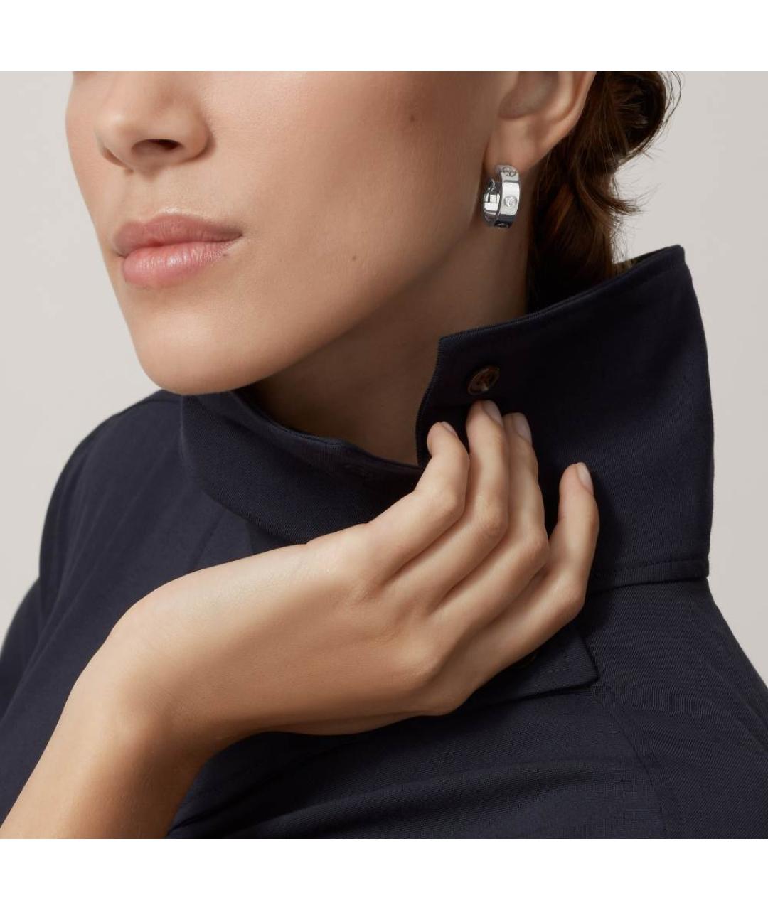 CARTIER Серебряные серьги из белого золота, фото 2