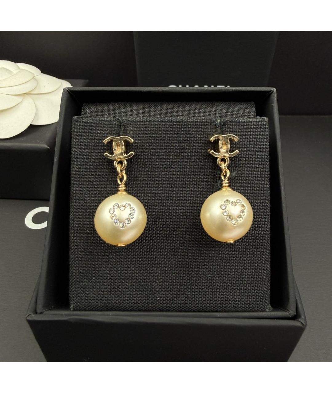 CHANEL Золотые серьги, фото 7