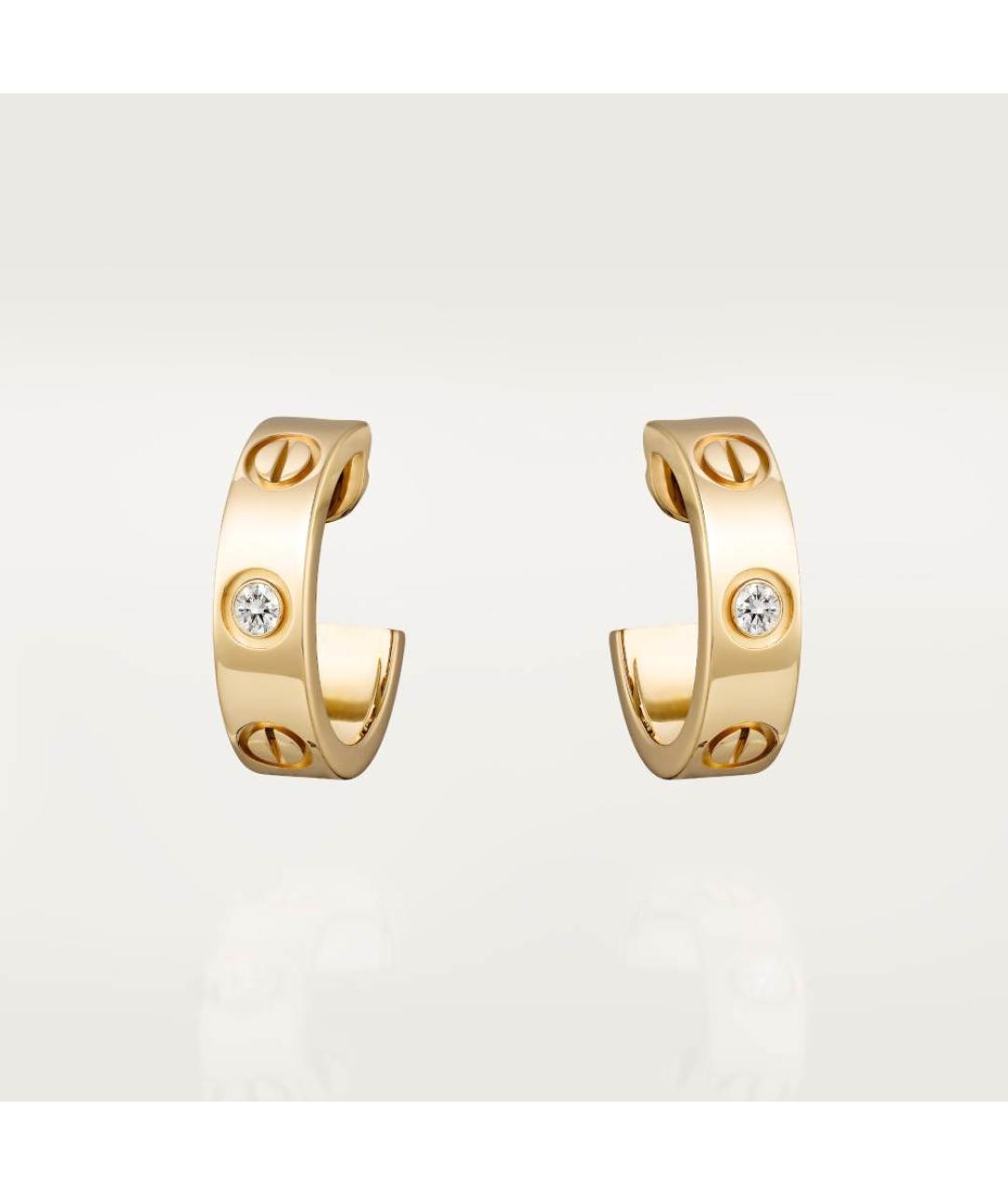 CARTIER Золотые серьги из желтого золота, фото 4