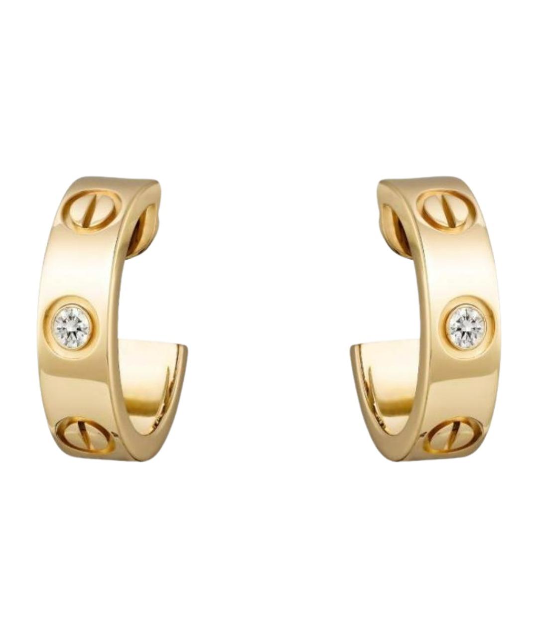 CARTIER Золотые серьги из желтого золота, фото 1