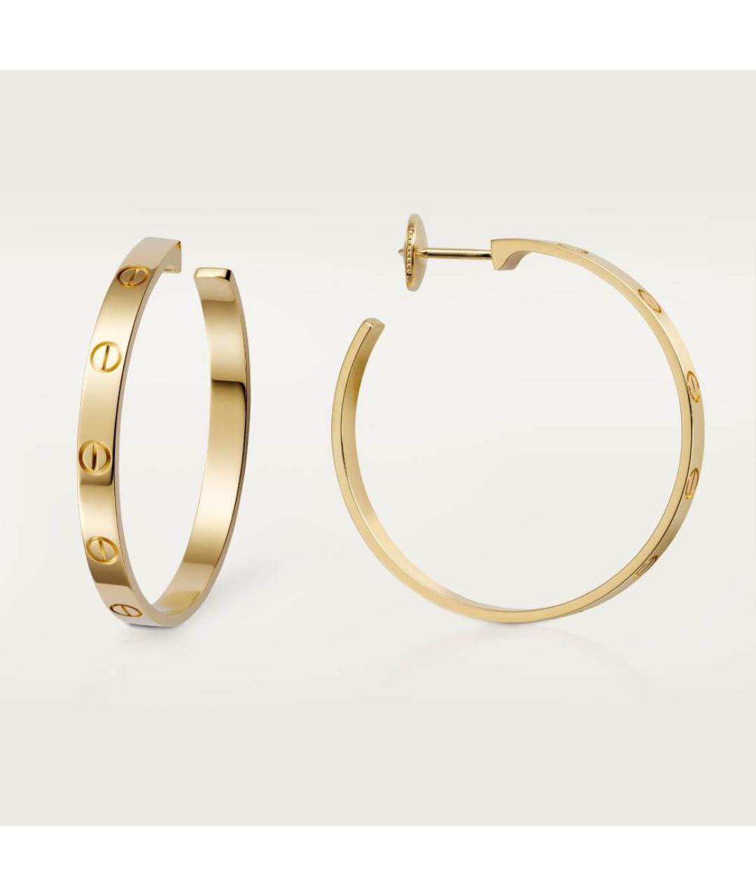 CARTIER Золотые серьги из желтого золота, фото 3