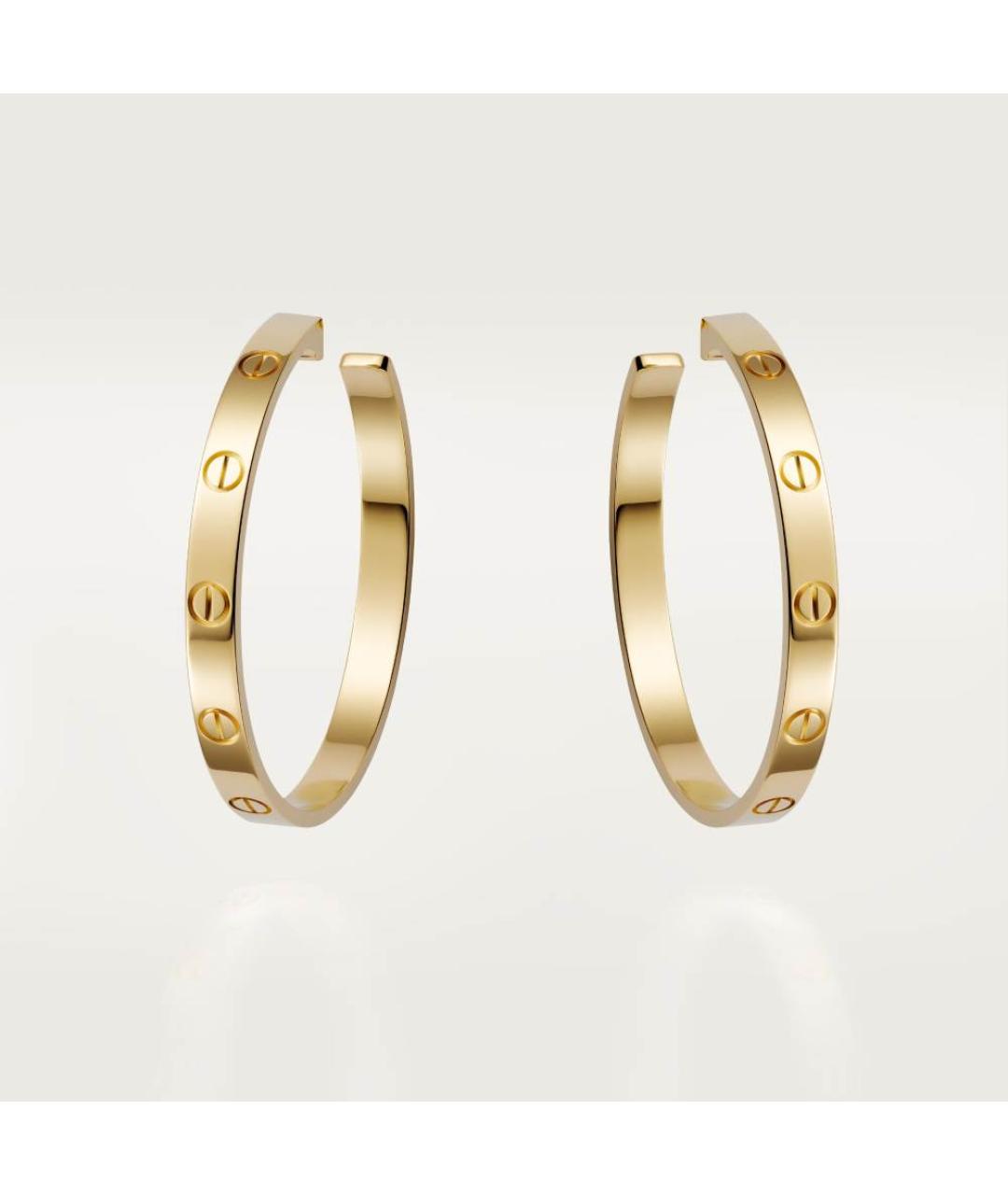 CARTIER Золотые серьги из желтого золота, фото 4