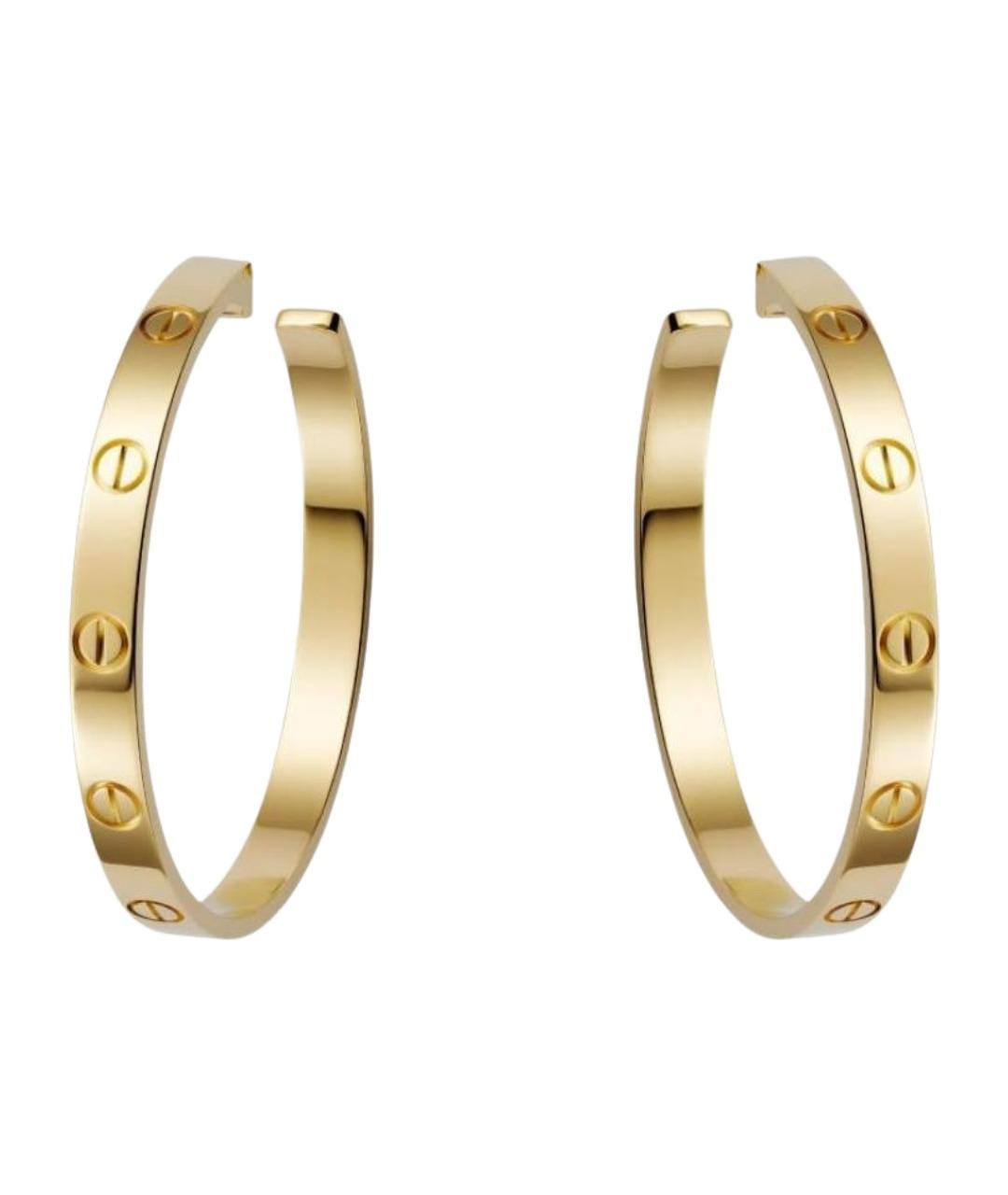 CARTIER Золотые серьги из желтого золота, фото 1