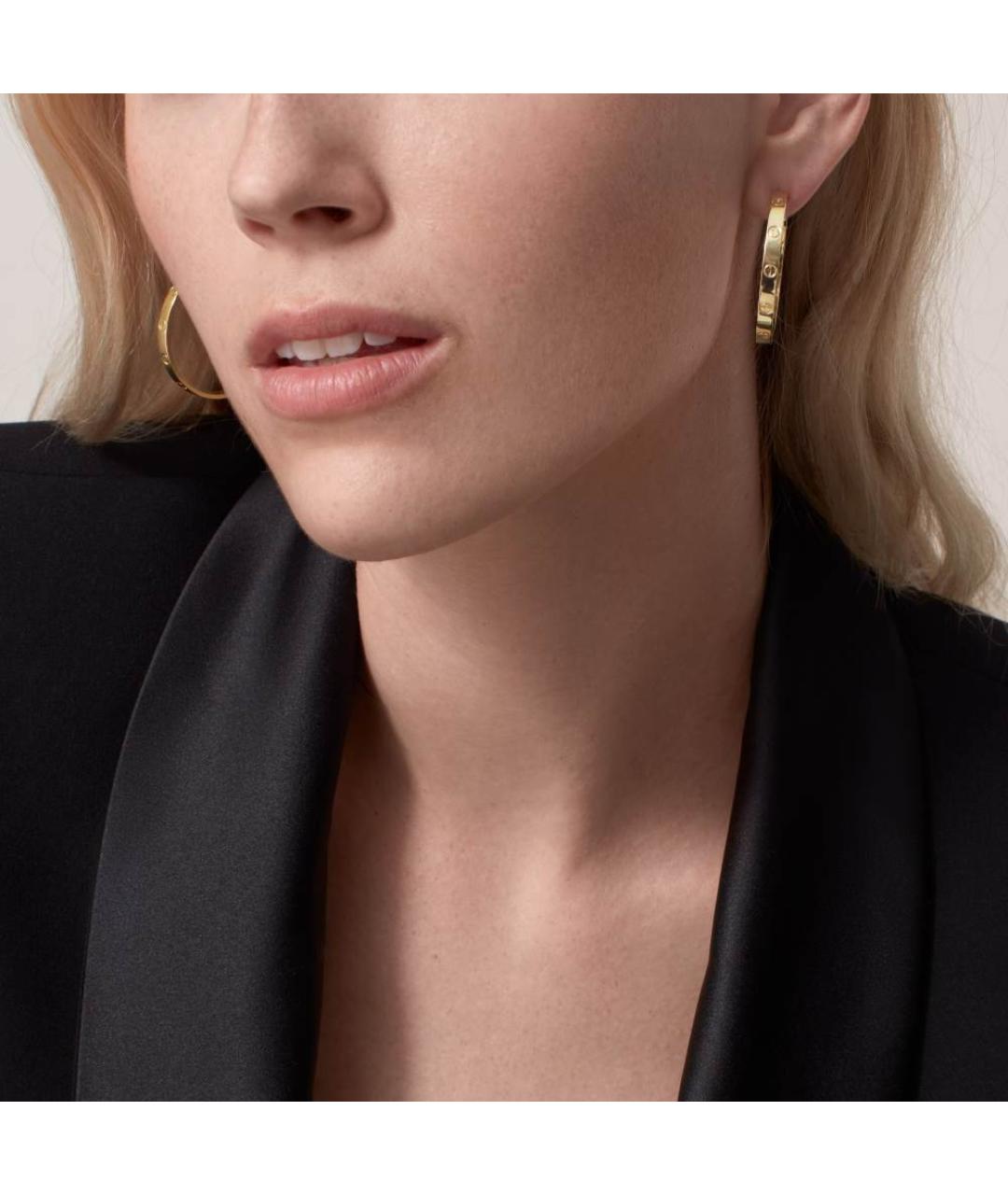 CARTIER Золотые серьги из желтого золота, фото 2