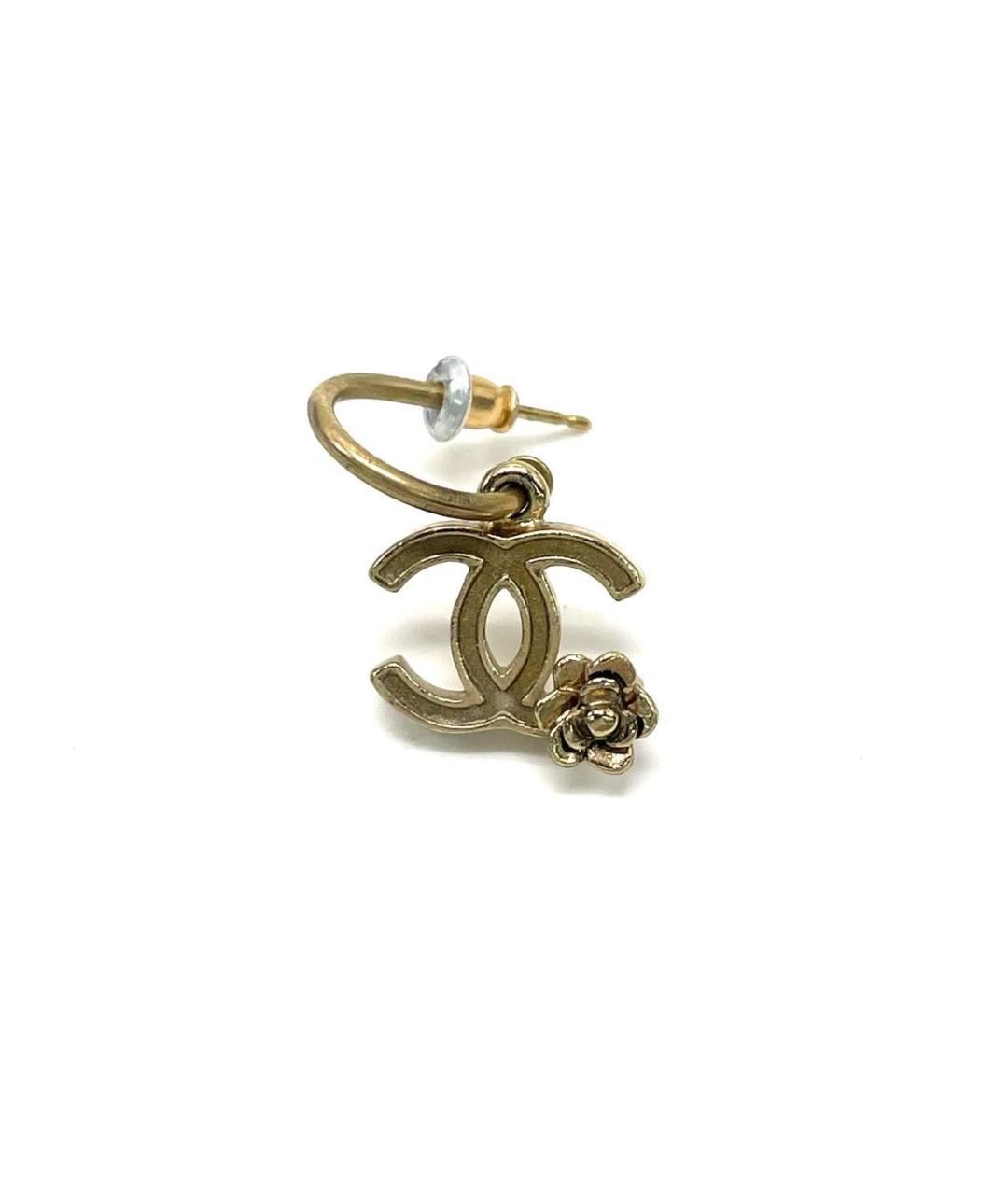 CHANEL Золотые серьги, фото 6