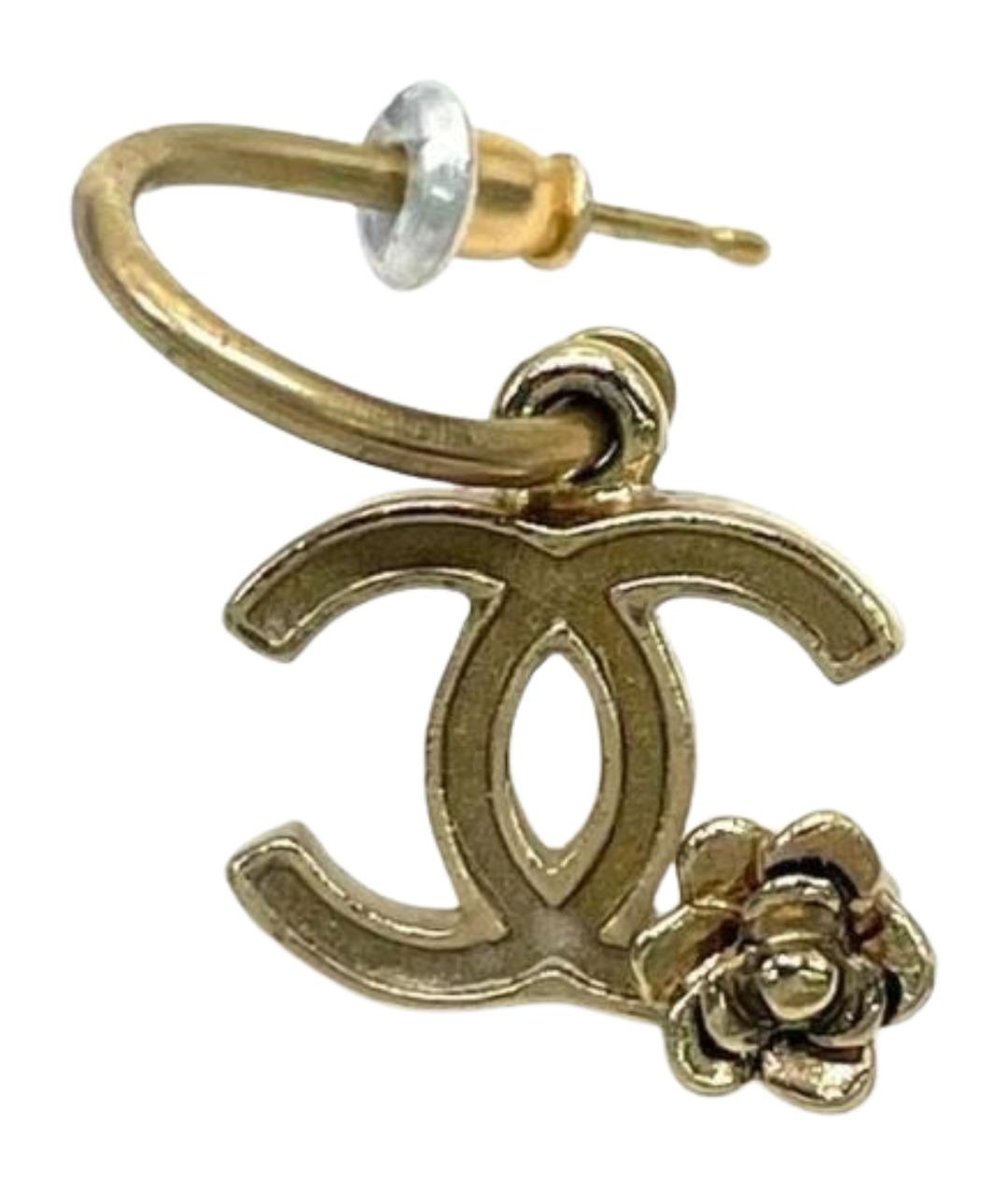 CHANEL Золотые серьги, фото 1