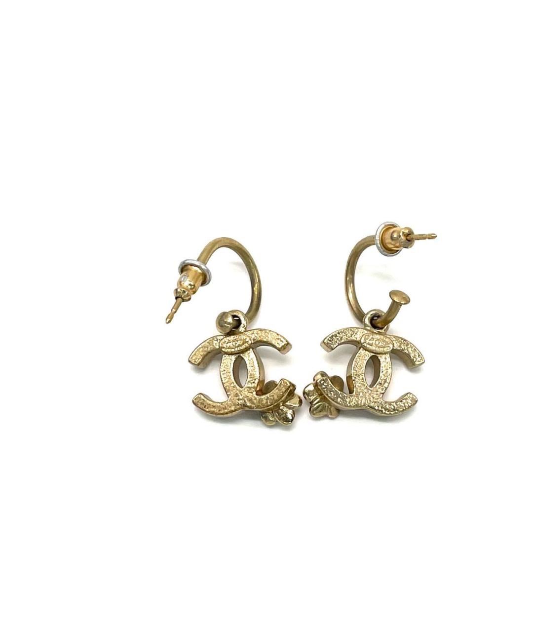 CHANEL Золотые серьги, фото 2