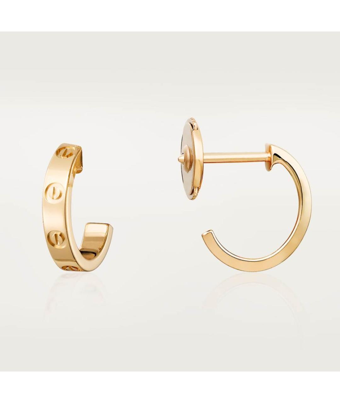 CARTIER Золотые серьги из желтого золота, фото 3