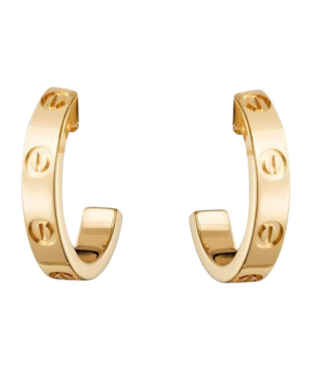 CARTIER Золотые серьги из желтого золота, фото 1
