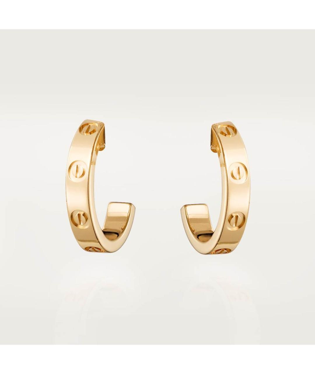 CARTIER Золотые серьги из желтого золота, фото 4