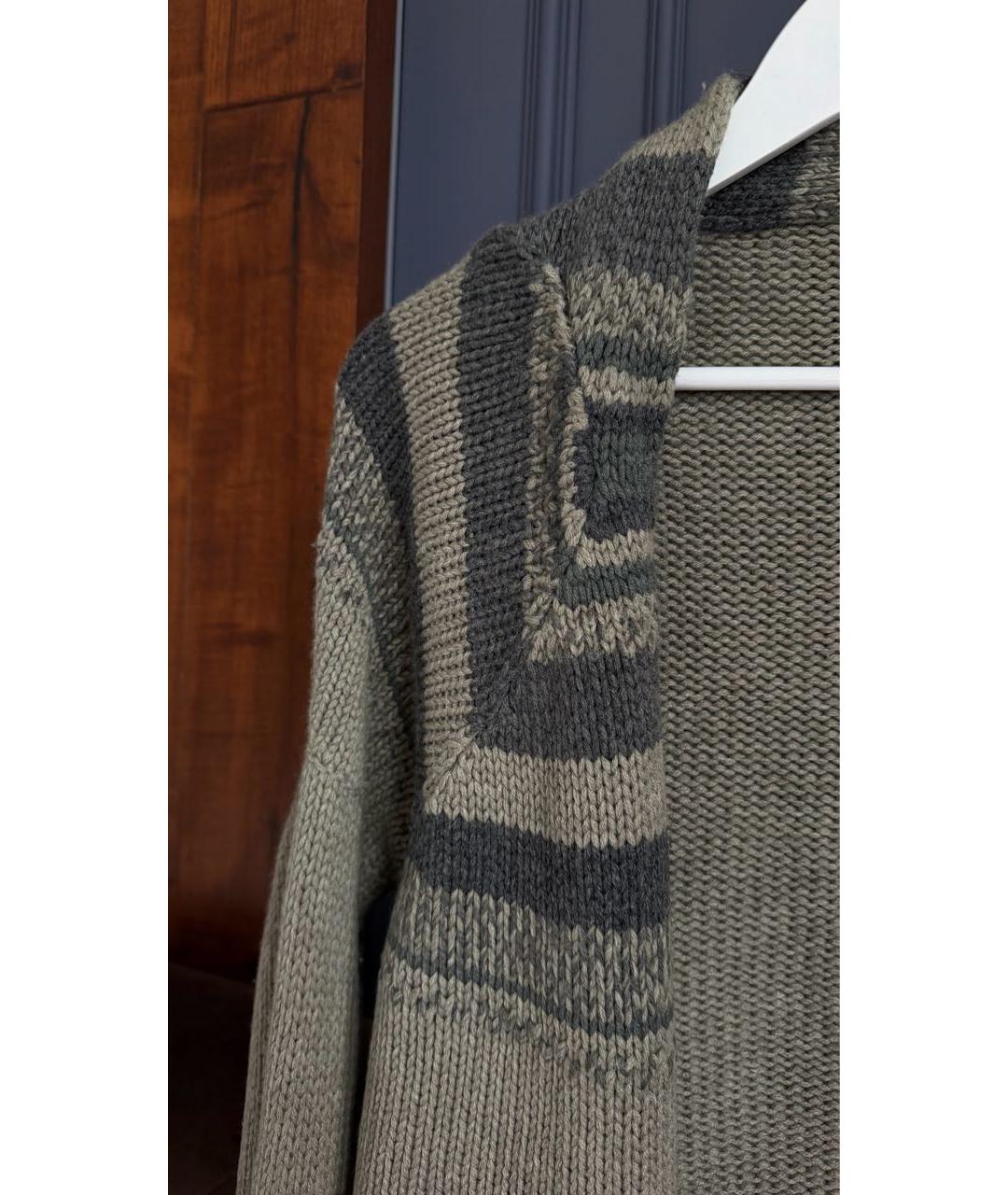 BRUNELLO CUCINELLI Антрацитовый кашемировый кардиган, фото 4