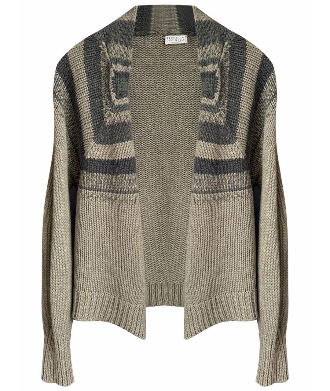 BRUNELLO CUCINELLI Антрацитовый кашемировый кардиган, фото 1
