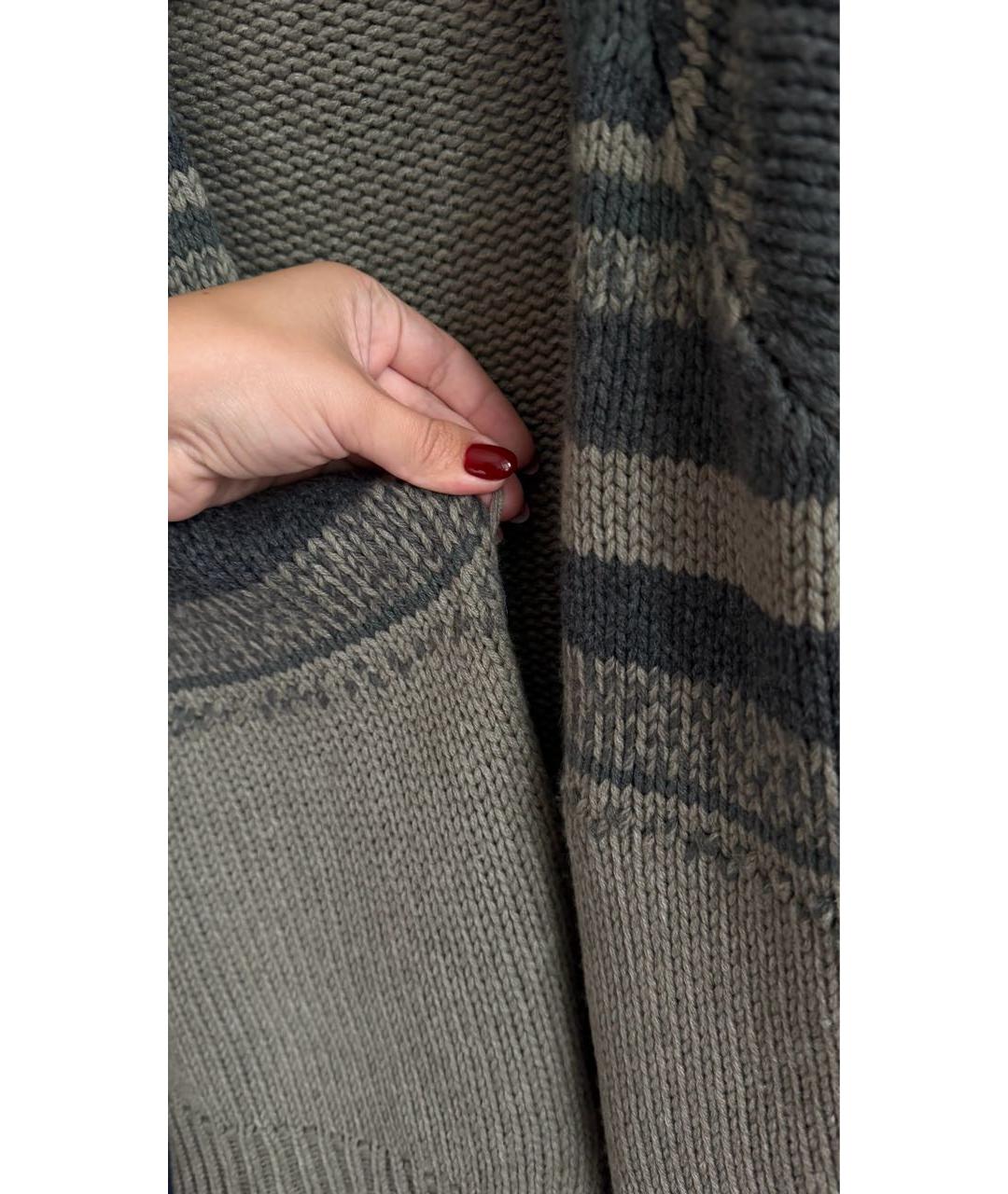 BRUNELLO CUCINELLI Антрацитовый кашемировый кардиган, фото 6
