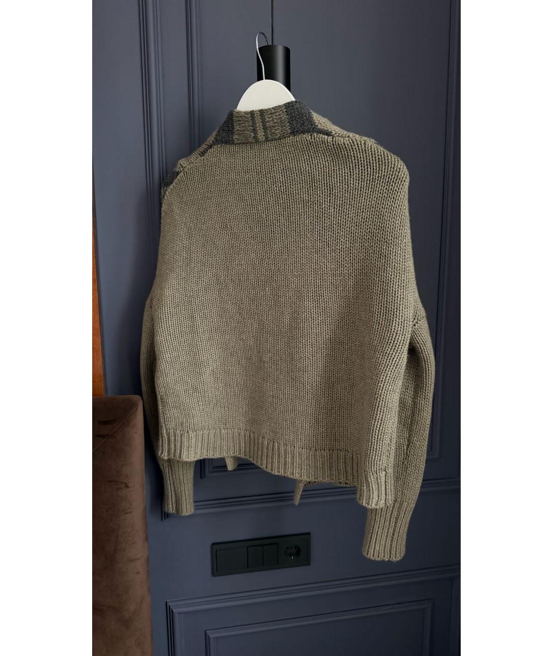 BRUNELLO CUCINELLI Антрацитовый кашемировый кардиган, фото 2