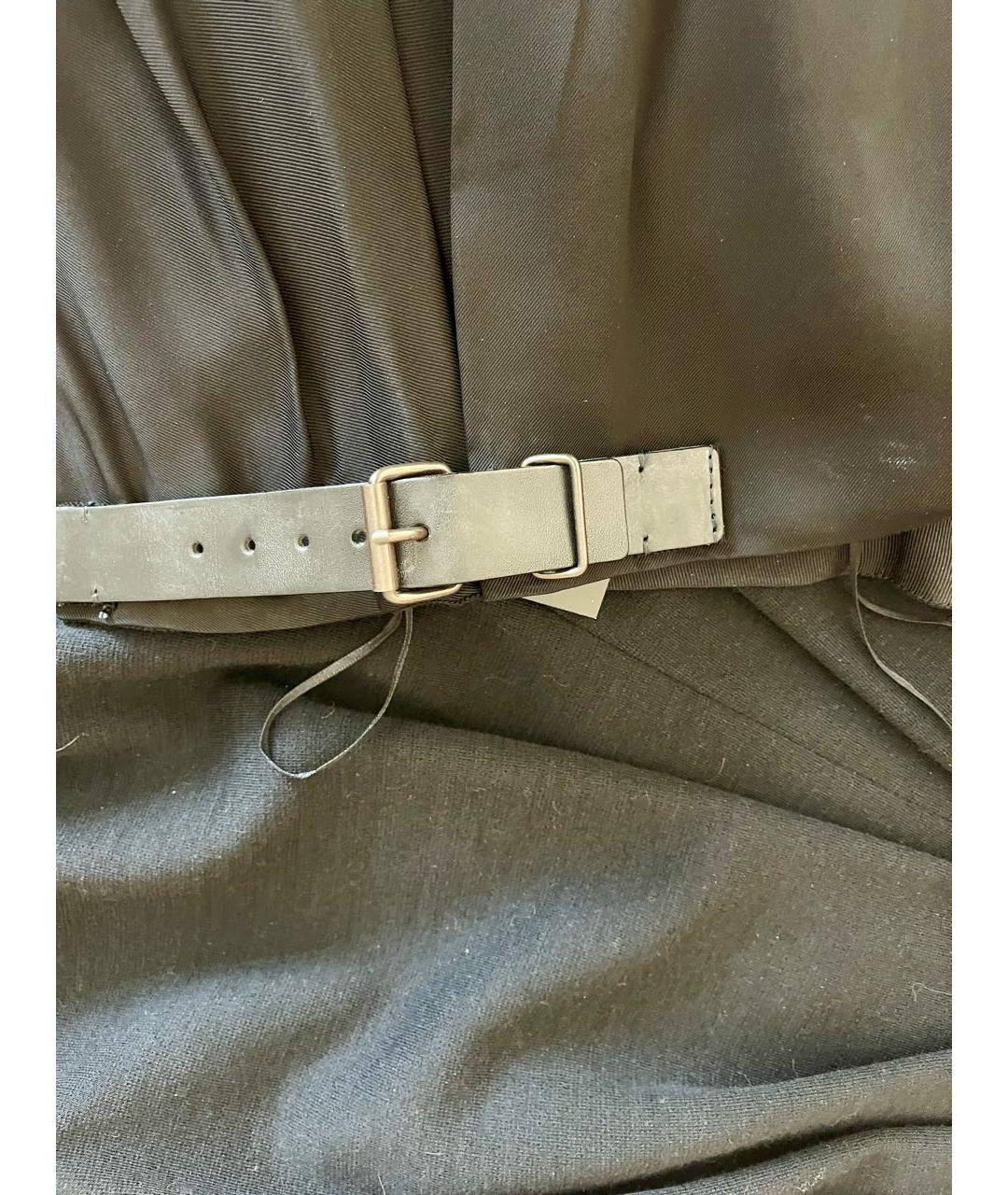 LANVIN Черная вискозная юбка макси, фото 5