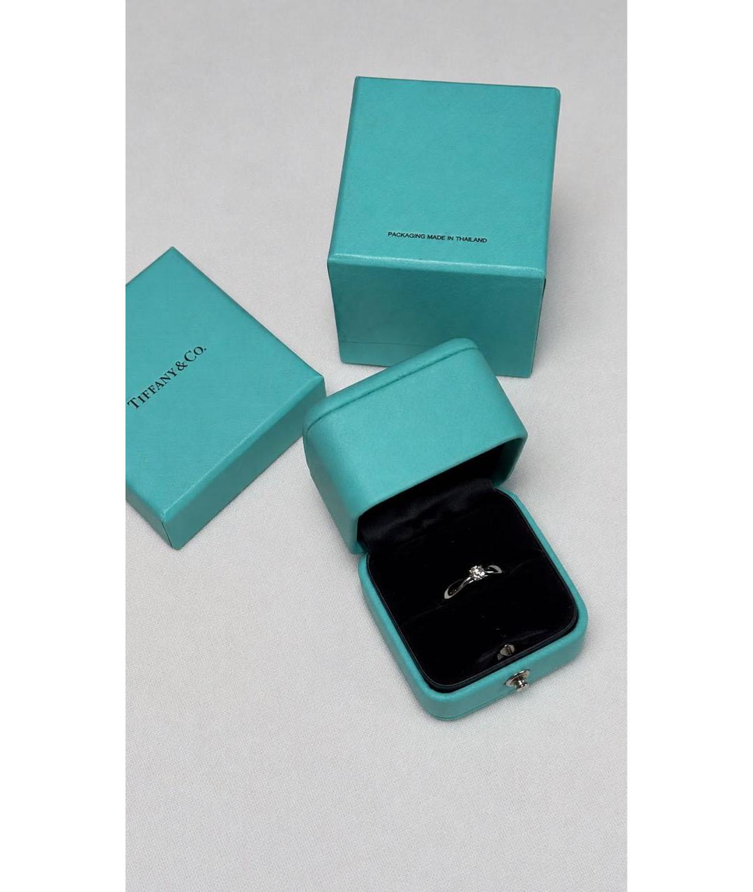 TIFFANY&CO Серебряное платиновое кольцо, фото 2