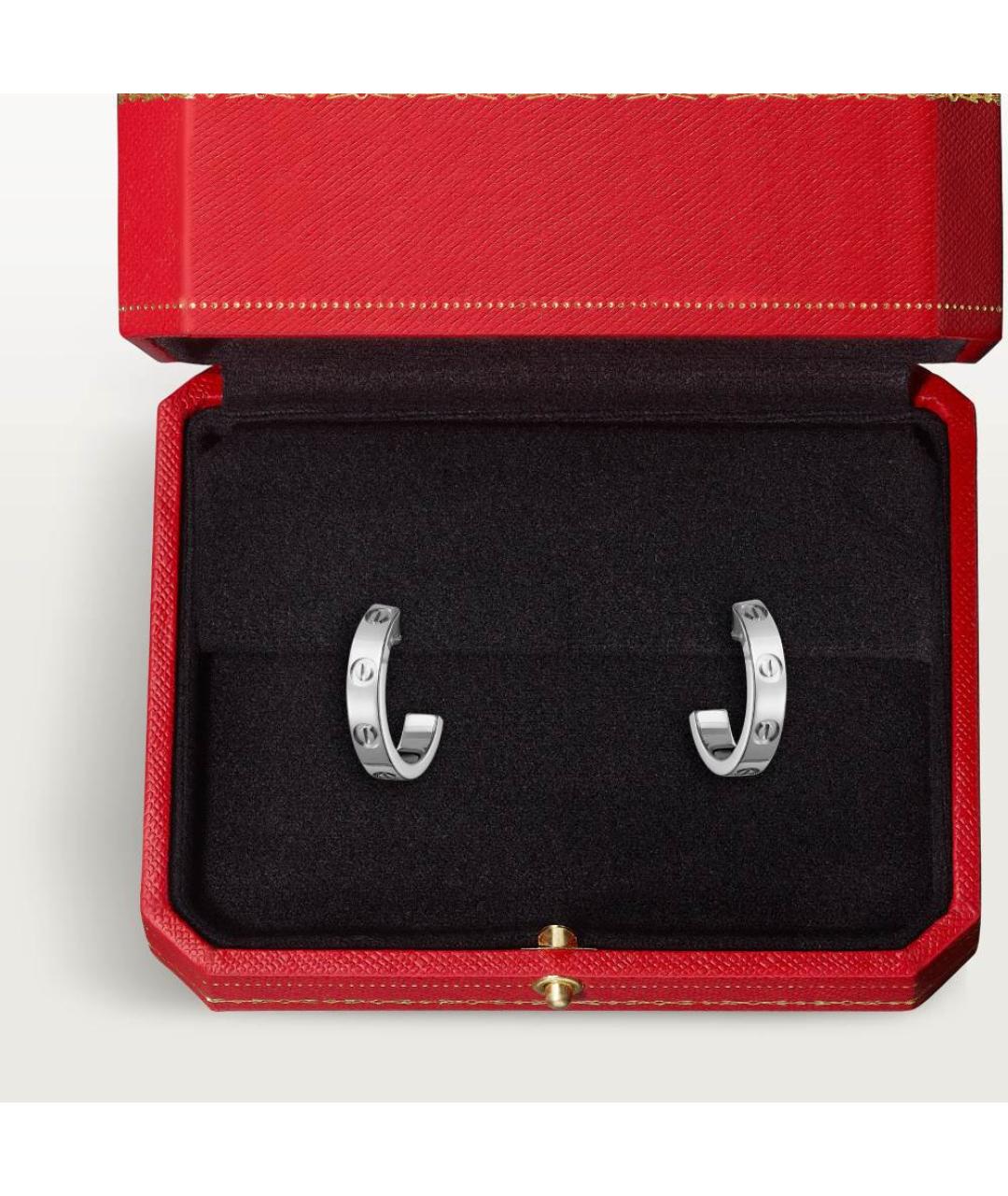 CARTIER Серебряные серьги из белого золота, фото 3