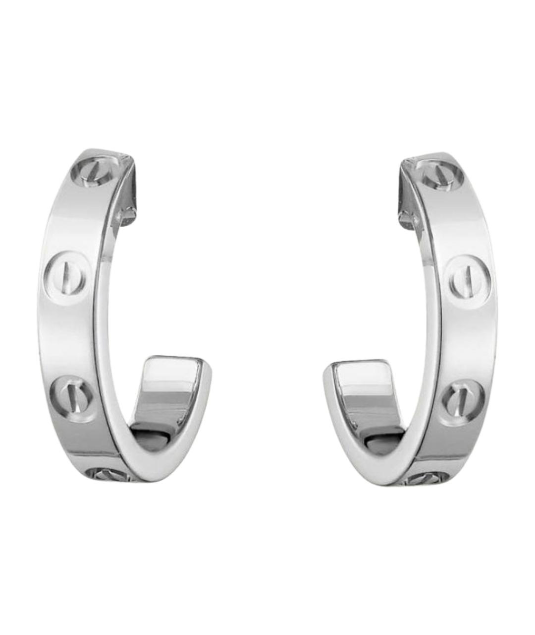 CARTIER Серебряные серьги из белого золота, фото 1