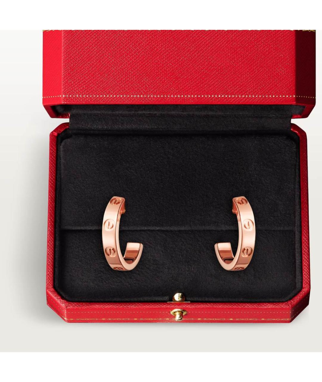 CARTIER Розовые серьги из розового золота, фото 3