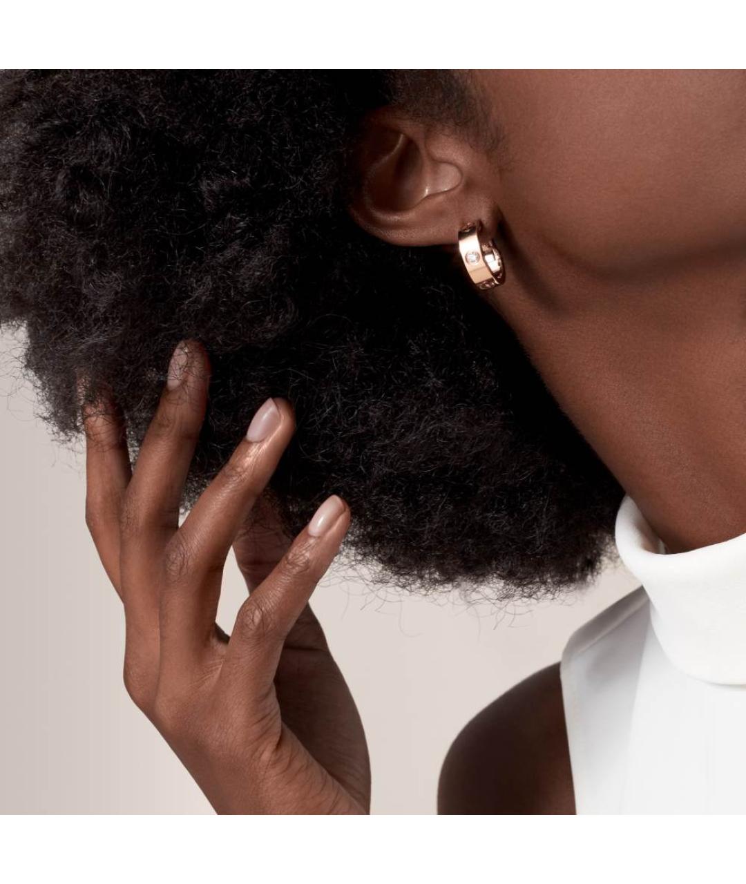 CARTIER Золотые серьги из розового золота, фото 2