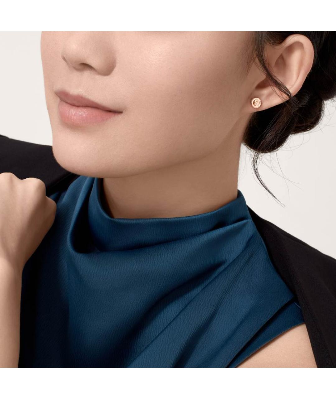 CARTIER Золотые серьги из розового золота, фото 2