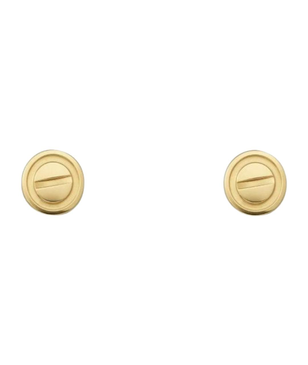 CARTIER Золотые серьги из желтого золота, фото 1