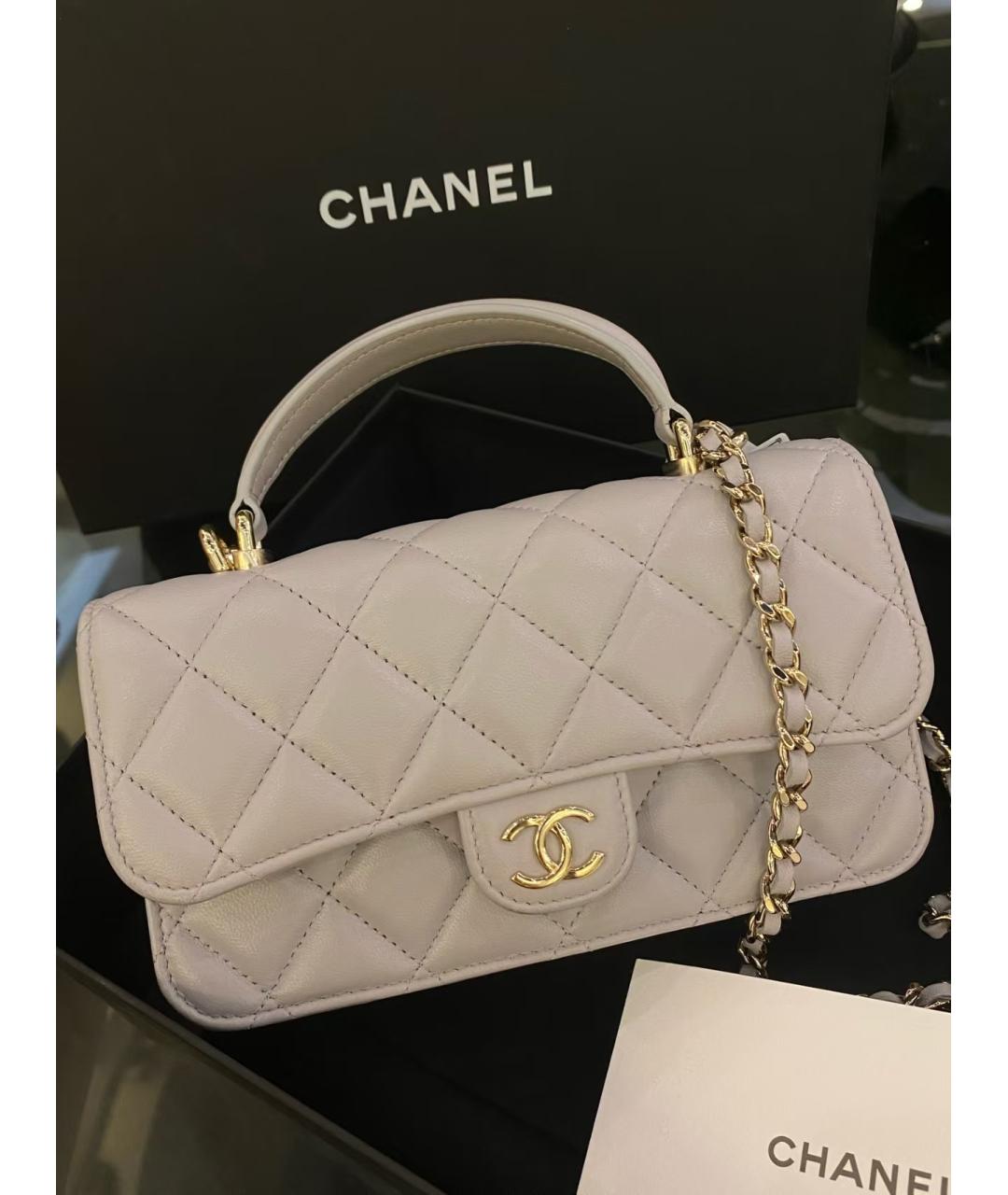 CHANEL Кожаная сумка через плечо, фото 3