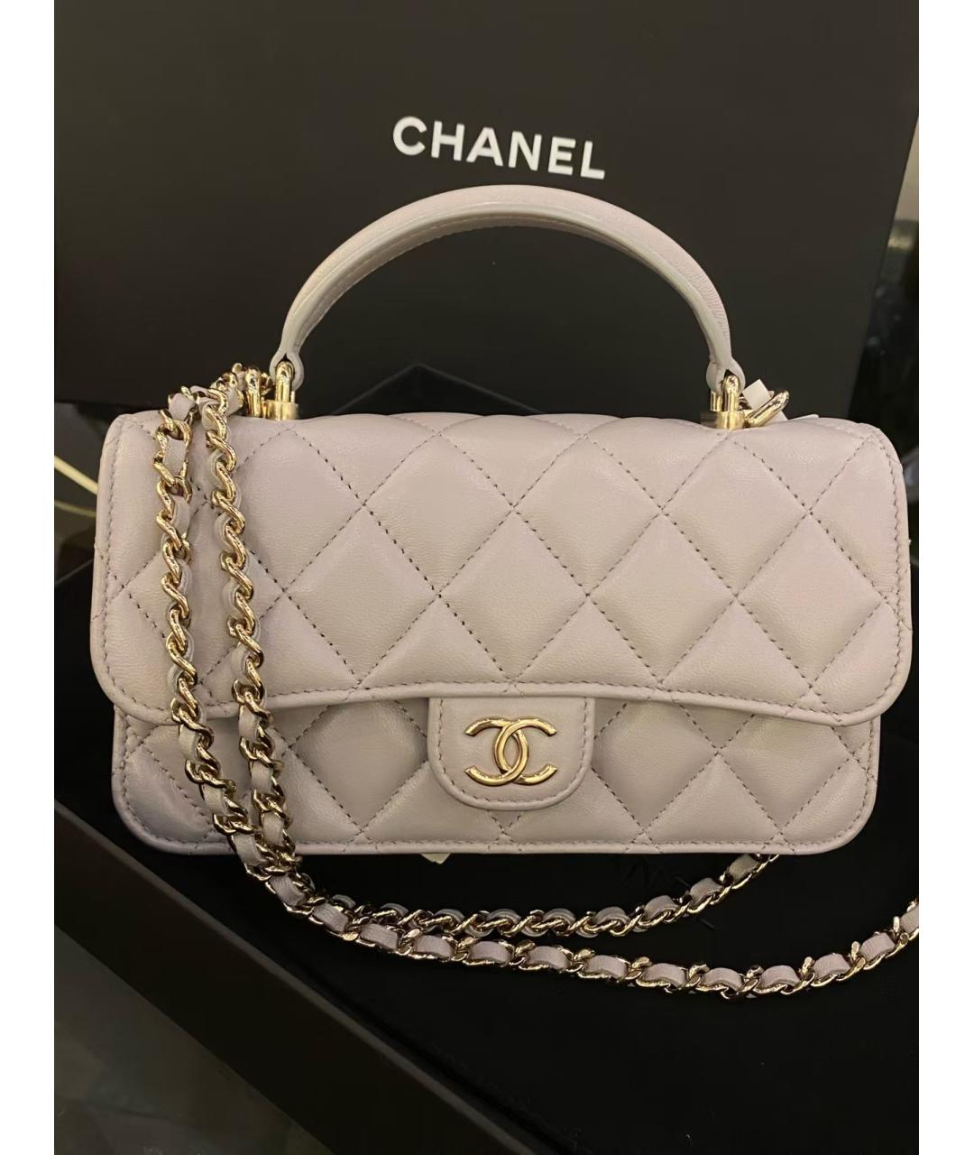 CHANEL Кожаная сумка через плечо, фото 6