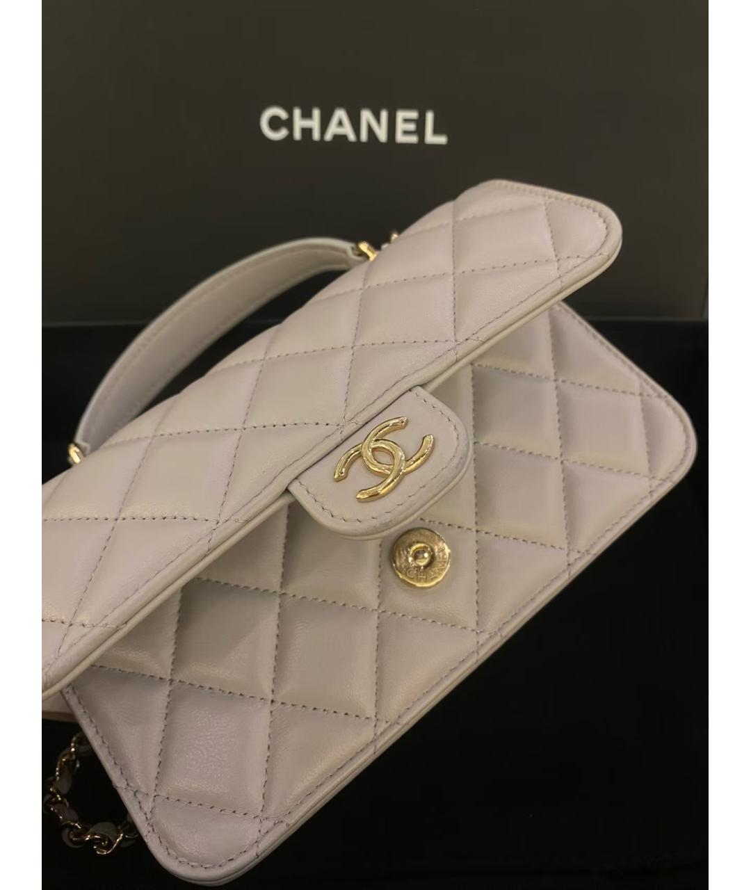 CHANEL Кожаная сумка через плечо, фото 5