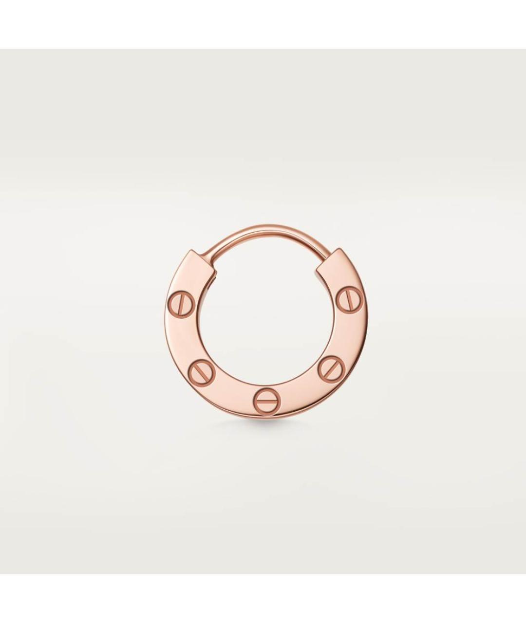 CARTIER Золотые серьги из розового золота, фото 4