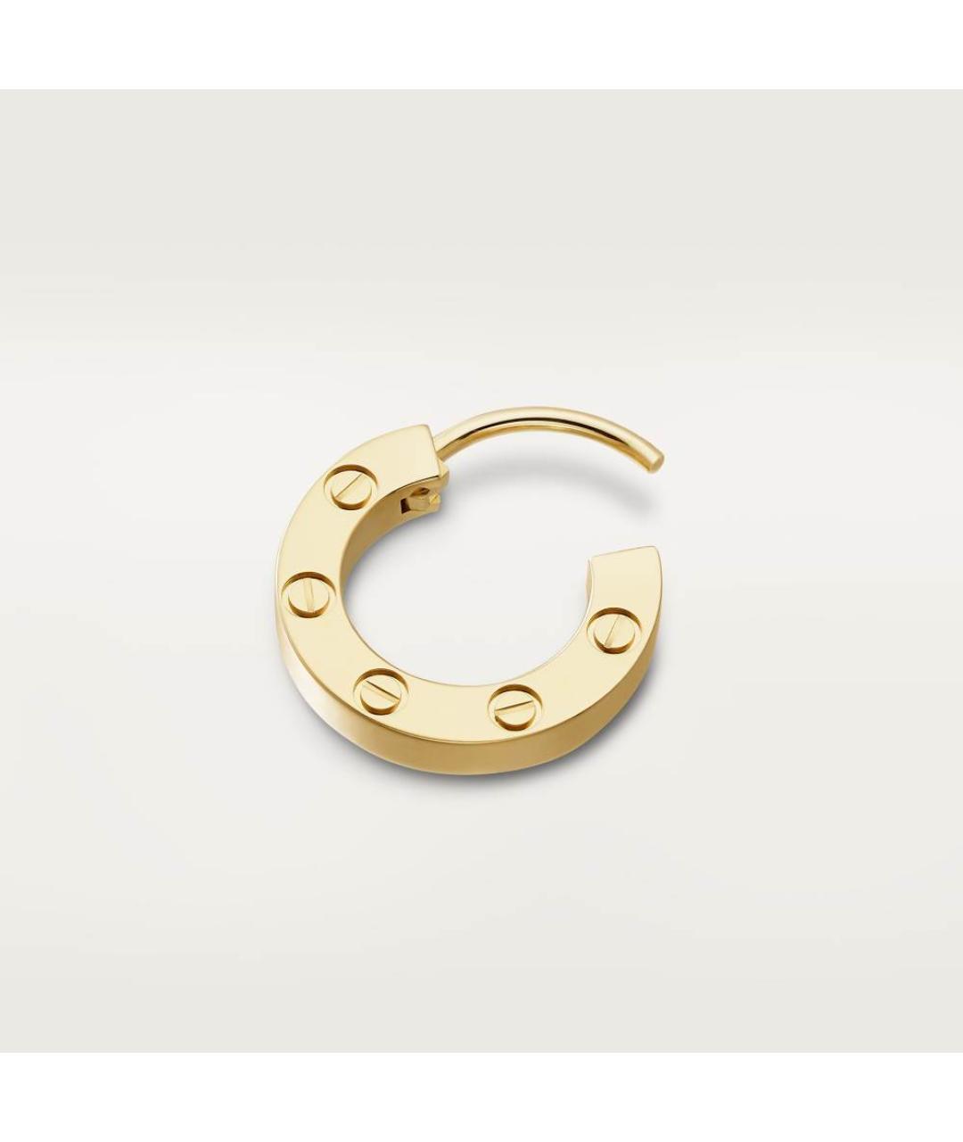CARTIER Золотые серьги из желтого золота, фото 3