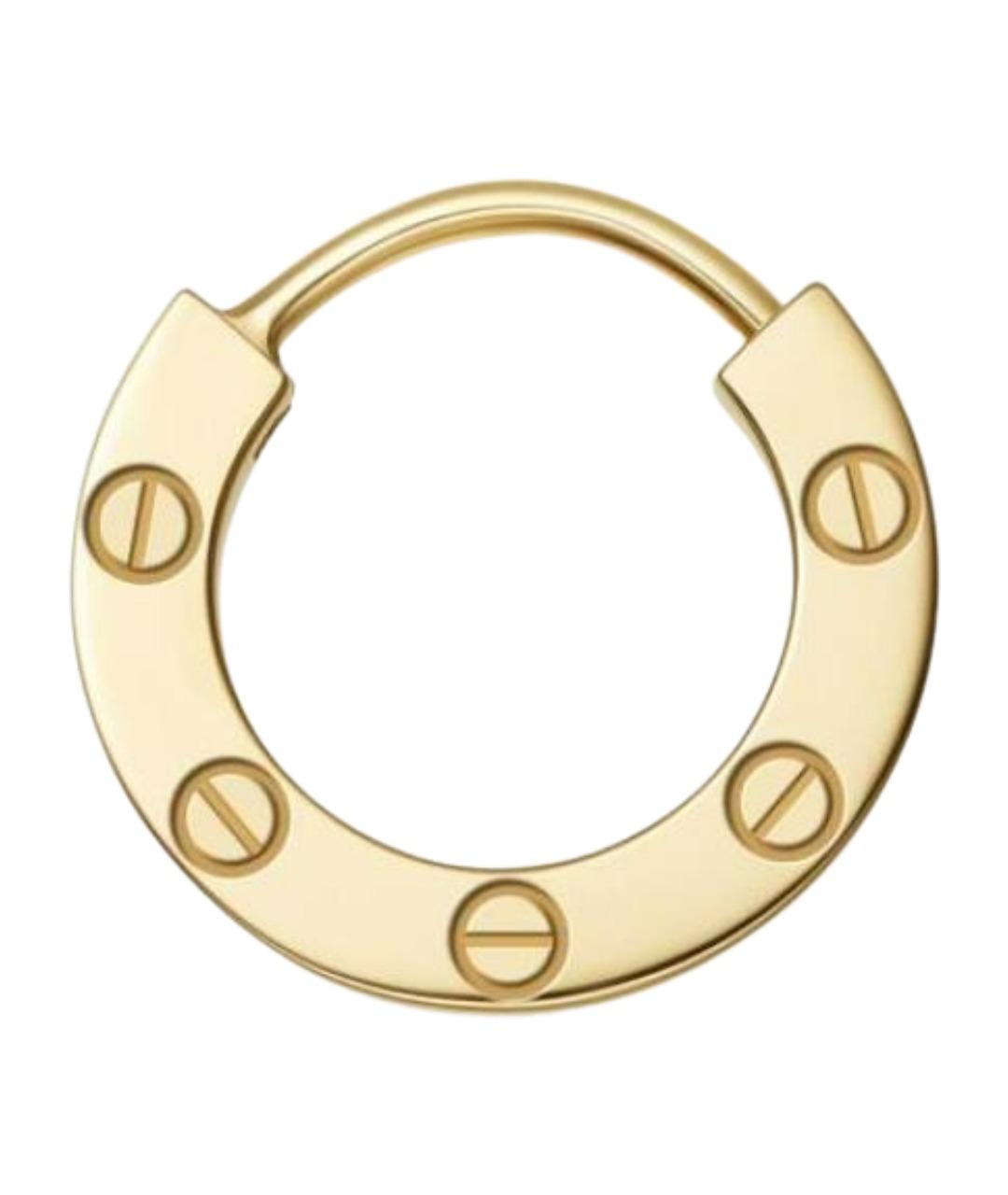 CARTIER Золотые серьги из желтого золота, фото 1
