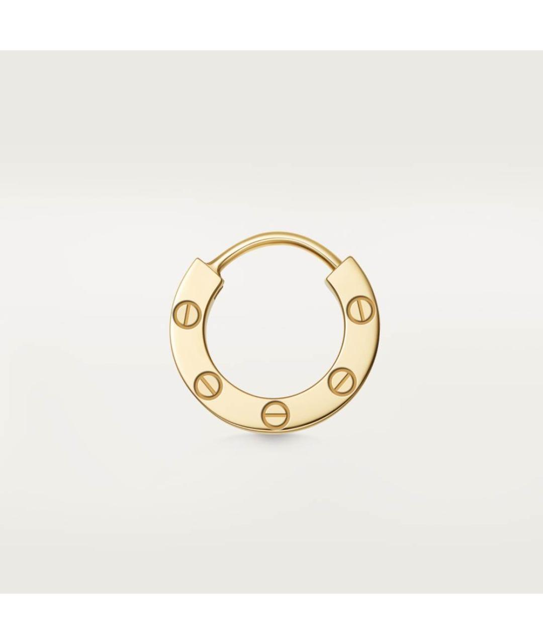 CARTIER Золотые серьги из желтого золота, фото 4