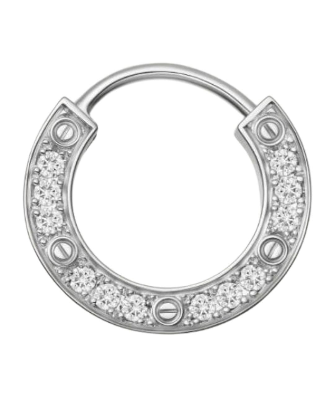 CARTIER Серебряные серьги из белого золота, фото 1