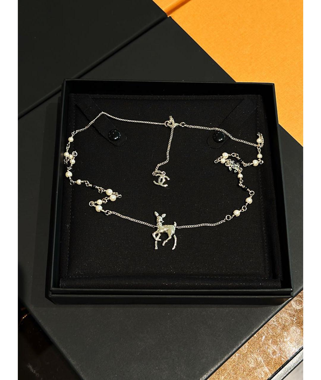 CHANEL Серебряное колье, фото 6
