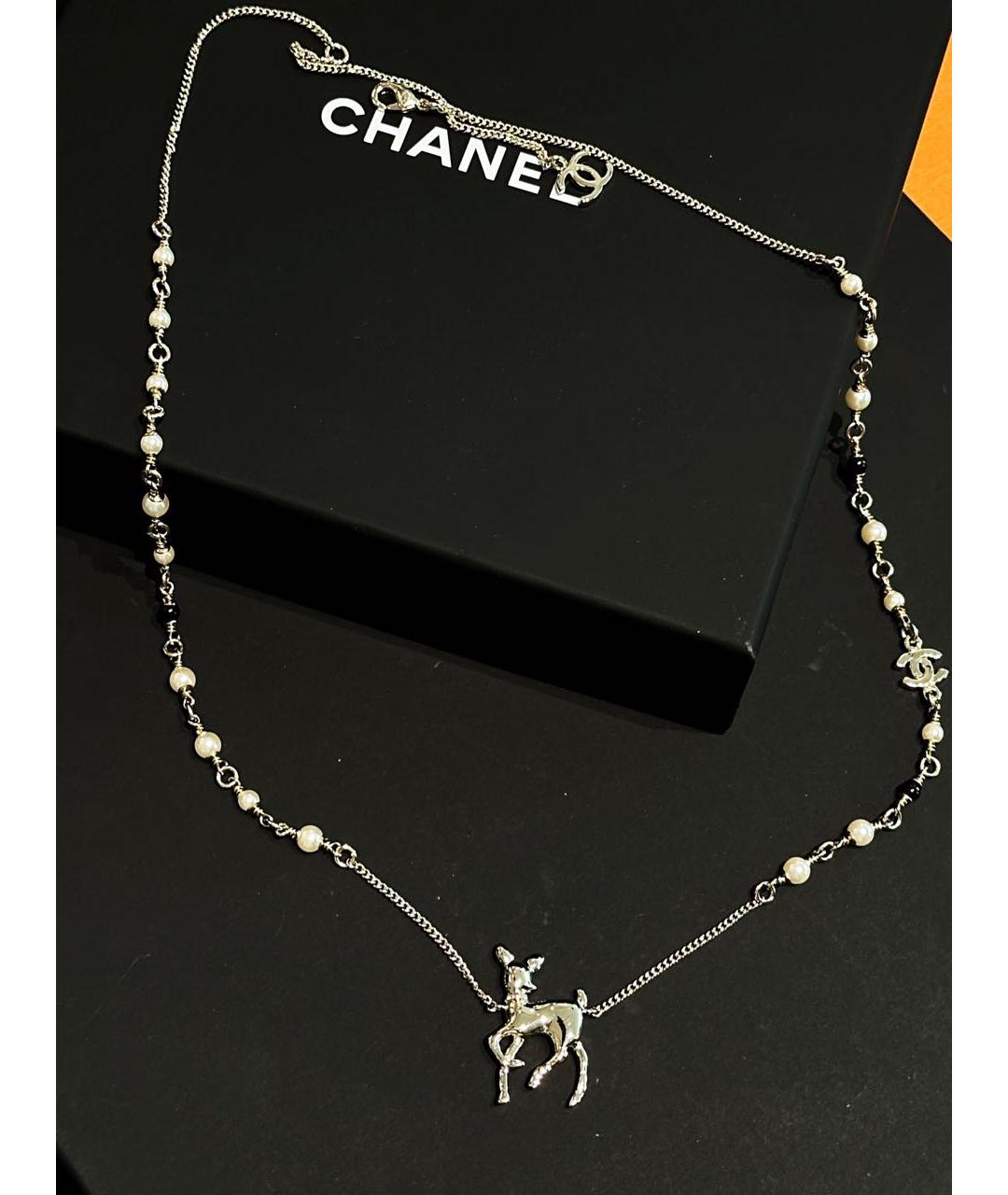 CHANEL Серебряное колье, фото 3
