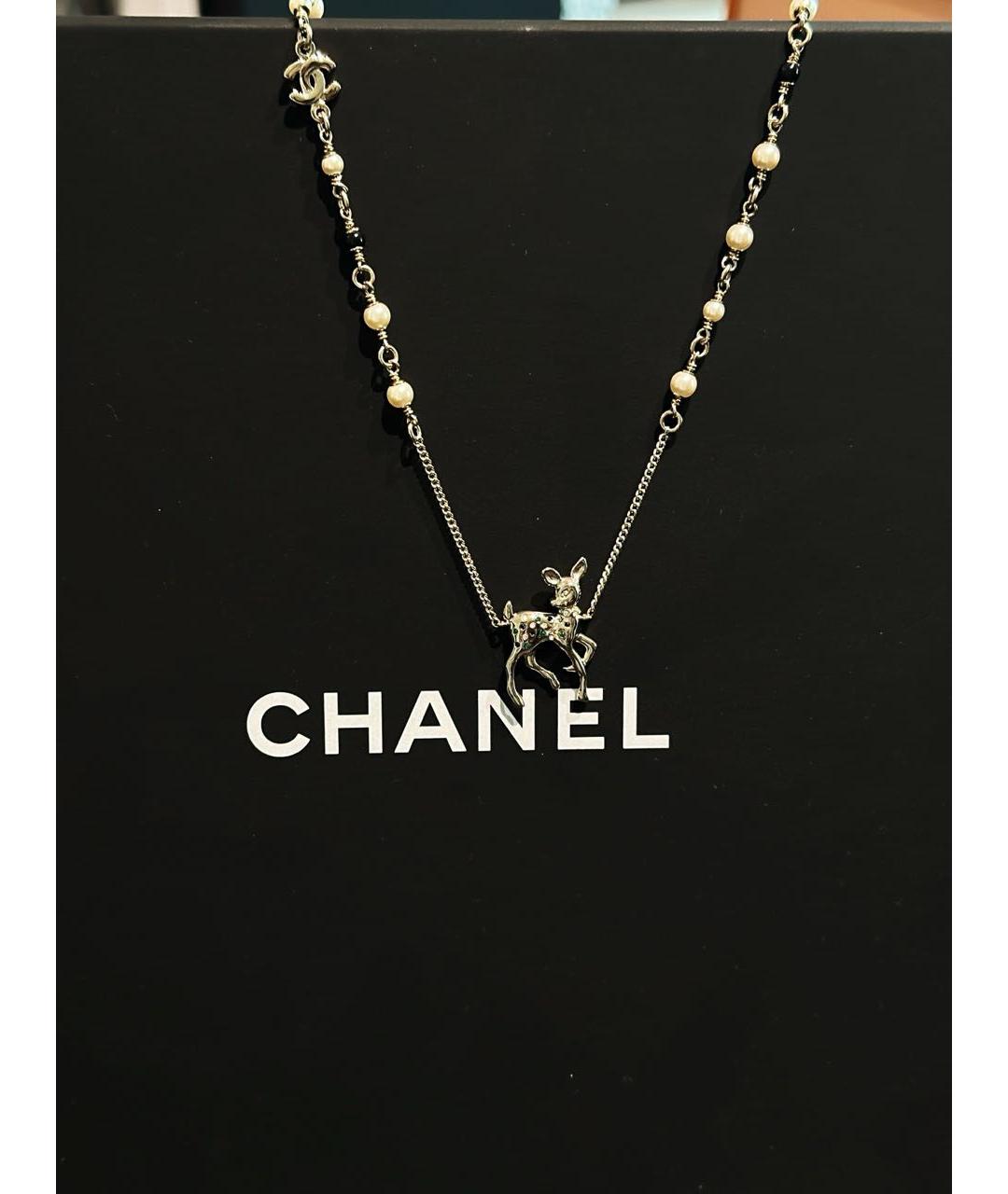 CHANEL Серебряное колье, фото 4