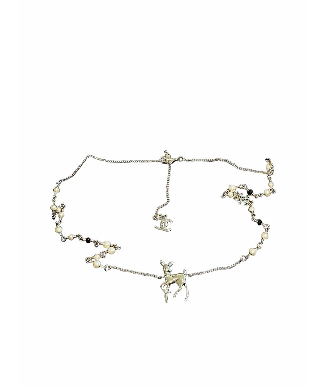 CHANEL Серебряное колье, фото 1