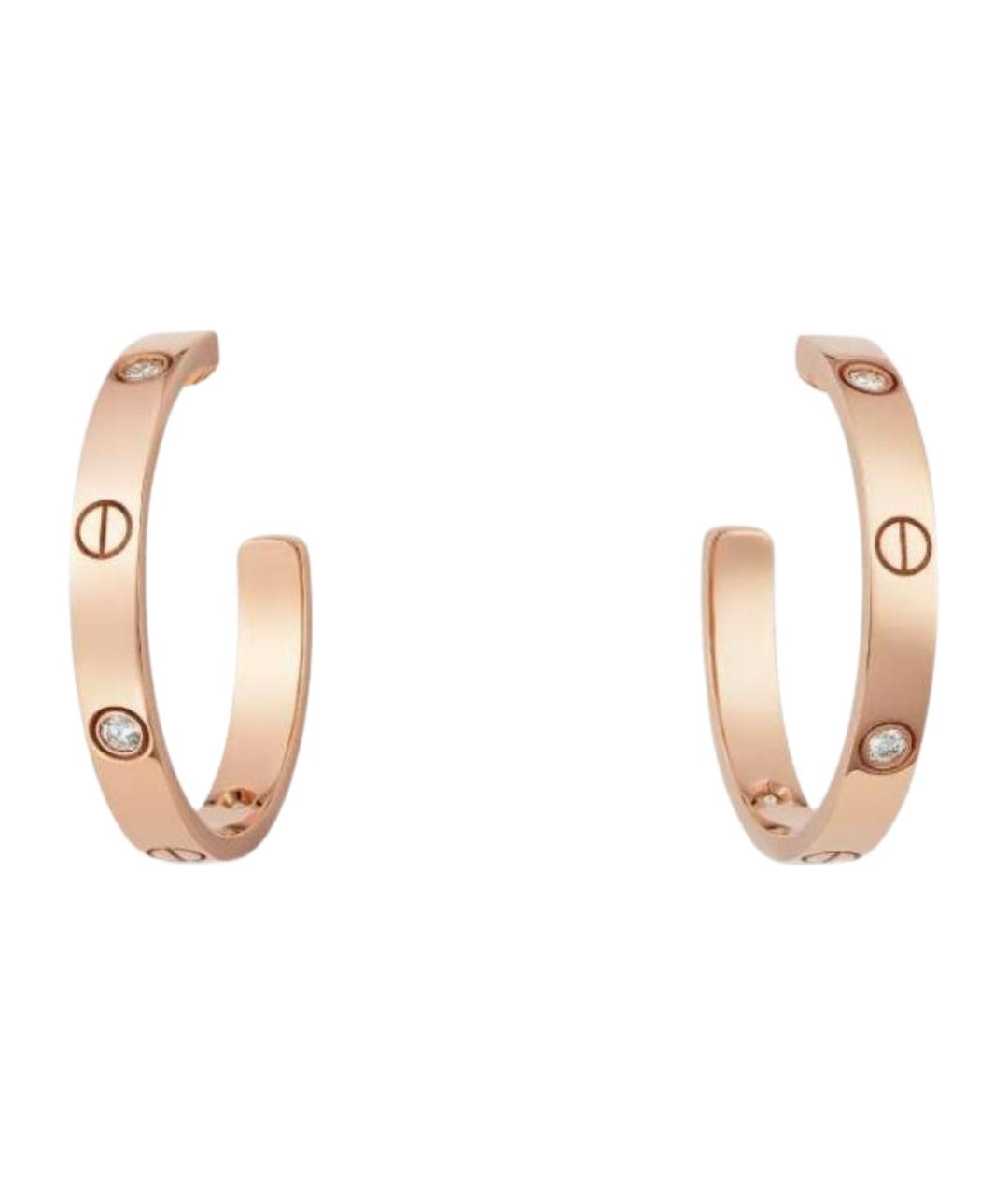 CARTIER Золотые серьги из розового золота, фото 1