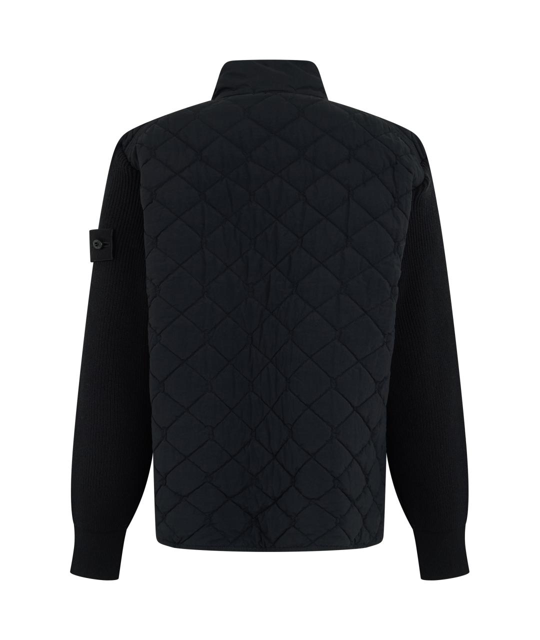 STONE ISLAND Черная полиамидовая куртка, фото 2